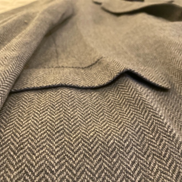 OXXFORD CLOTHES Blazer (44, Grey/Herringbone, Wool) - Picture 4 of 4